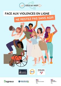 affiche cyberviolence contre les femmes